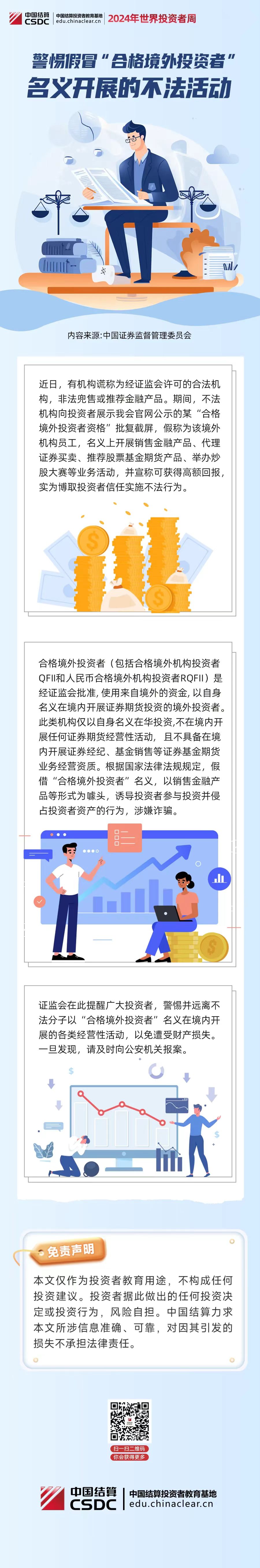 世界投資者周丨警惕假冒“合格境外投資者”名義開展的不法活動(dòng)